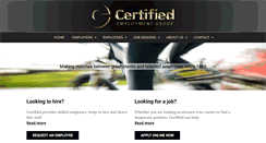 Desktop Screenshot of certifiedemployment.com